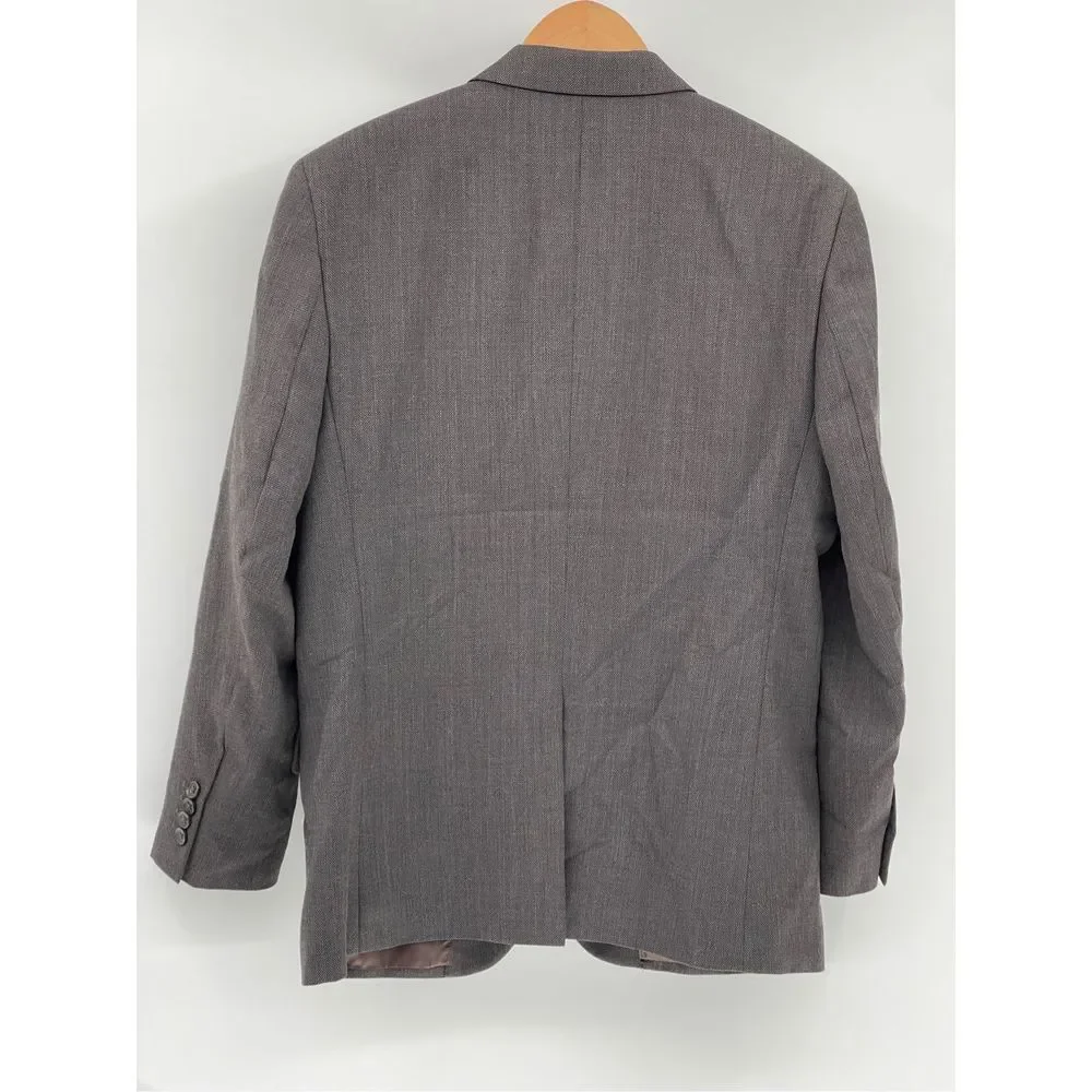 Banana Republic‎ Blazer Sport Coat Suit Jacket Men Size 40 S Gray Brown